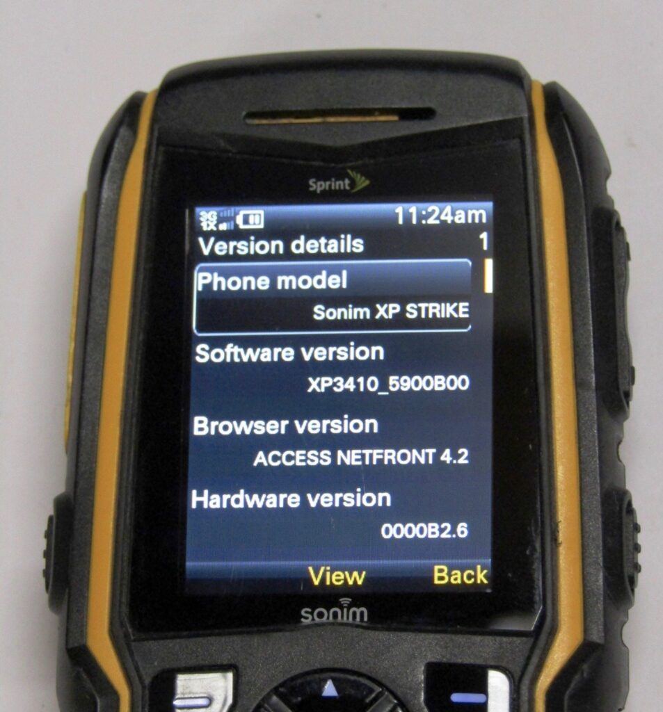GOOD USED SPRINT SONIM STRIKE XP3410IS RUGGED WATERPROOF CLEAN ESN - Image 5
