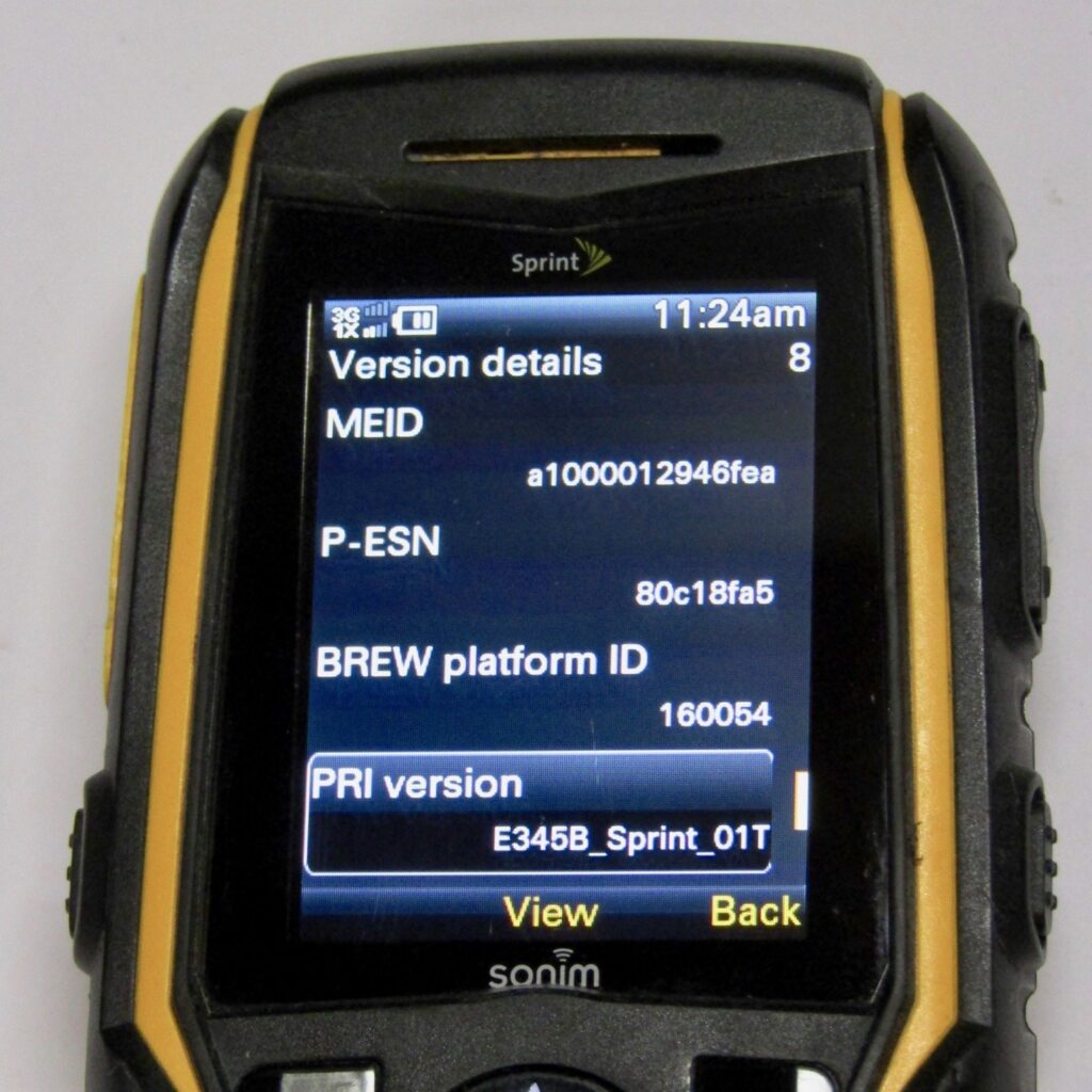 GOOD USED SPRINT SONIM STRIKE XP3410IS RUGGED WATERPROOF CLEAN ESN - Image 4