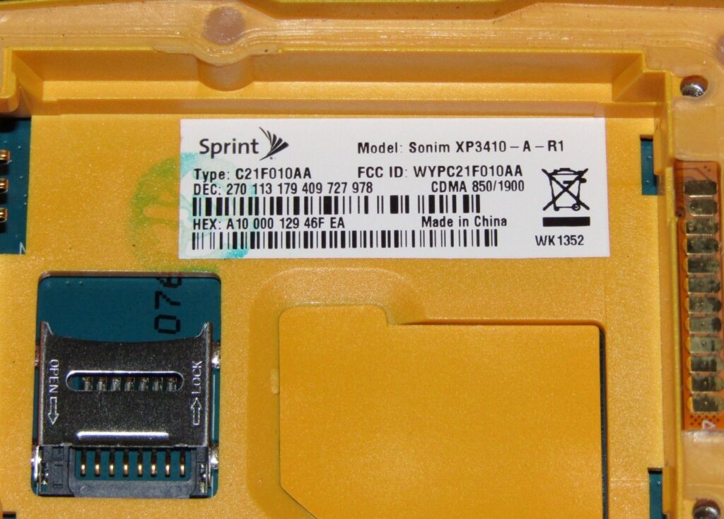 GOOD USED SPRINT SONIM STRIKE XP3410IS RUGGED WATERPROOF CLEAN ESN - Image 3