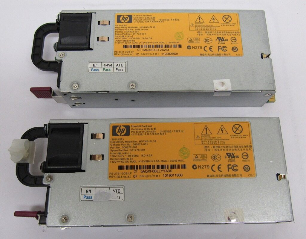 Lot 2 HP 750W Switching Power Supply DPS-750RB 506822-101 506821-001