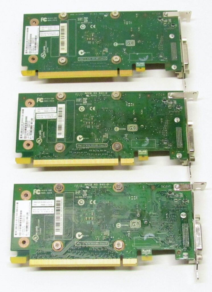 Lot 3 Nvidia Quadro NVS 315 1GB DDR3 720625-001 DMS-59 Short Bracket Video Card - Image 2
