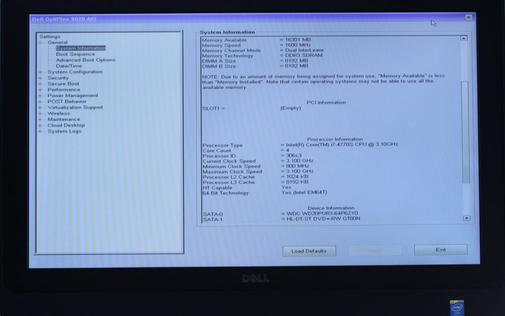 Dell Optiplex 9020 AiO Desktop 23" Core i7-4770S 3.1GHz 16GB RAM 1TB HDD DVDRW - Image 6