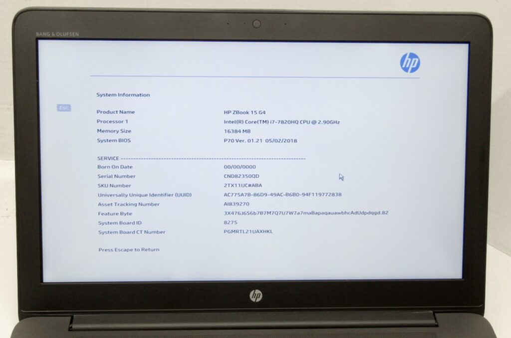 OEM LCD Screen Display 15.6" Complete Assembly for HP ZBook 15 G4 Laptop - Image 2
