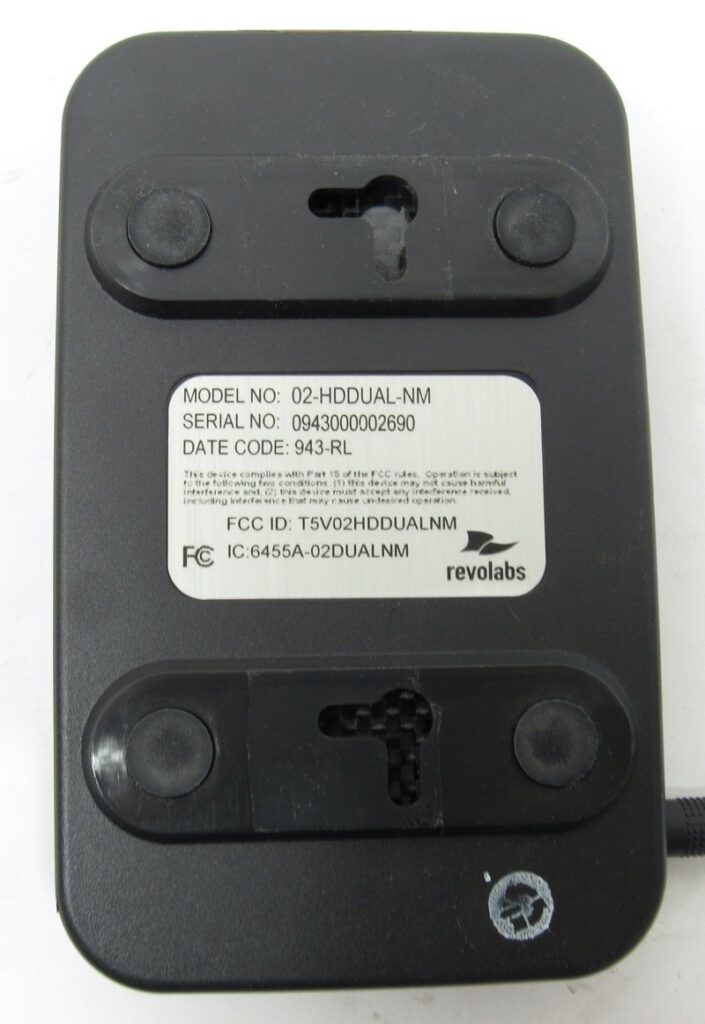 Revolabs 02-HDDUAL-NM Dual Channel Base Station Unit w/ Power Adapter - Image 5