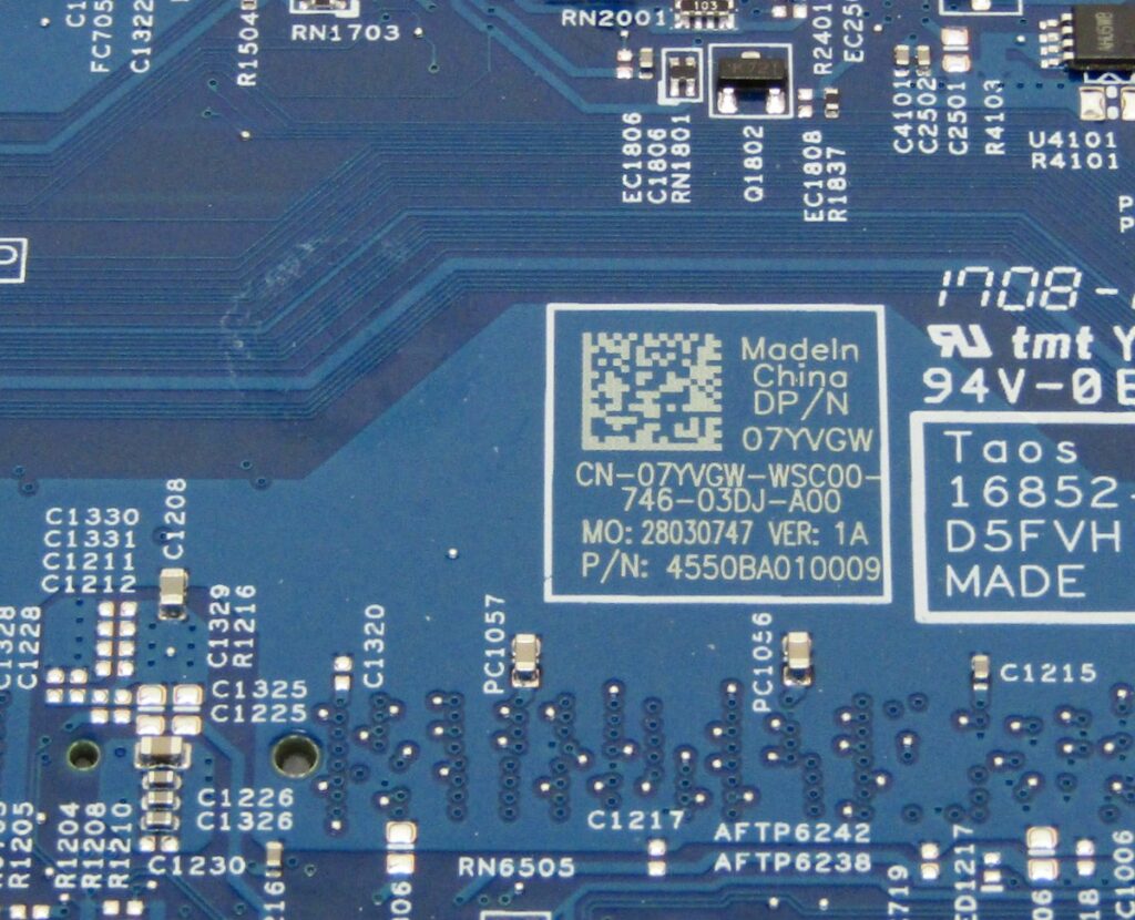 OEM Dell Latitude 3580 Laptop Motherboard Intel Core i7-7500U 2.7GHz 7YVGW - Image 4