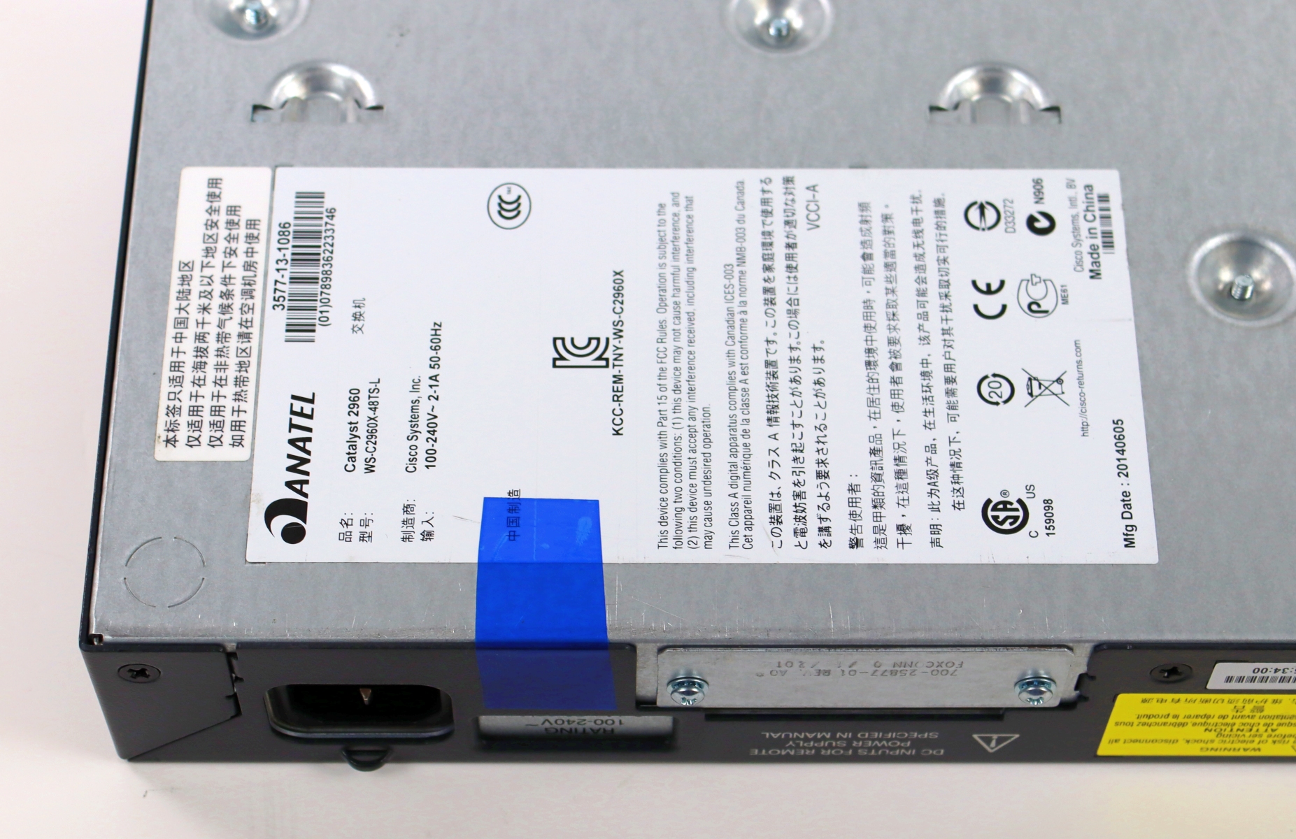 Cisco Catalyst WS-C2960X-48TS-L PoE+ 48x RJ45 4x 1G SFP Gigabit Switch - Image 7