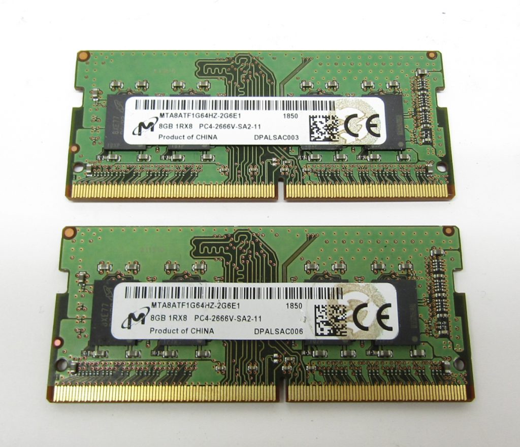 Micron 16GB(2x8GB) MTA8ATF1G64HZ-2G6E1 PC4-2666V DDR4 SODIMM Laptop Memory