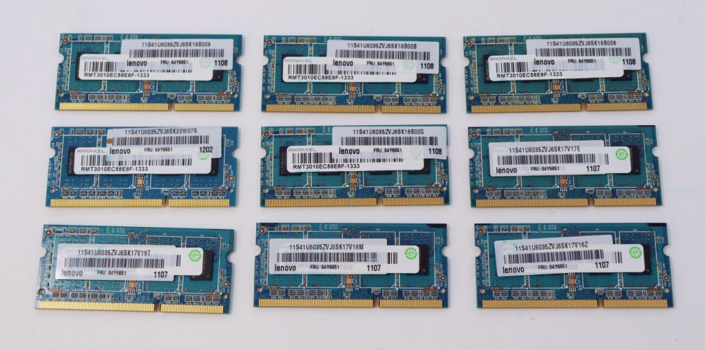 Lot 9 Ramaxel 2GB Laptop Memory PC3-10600S 1333MHz RMT3010EC58E8F-1333 - Image 3