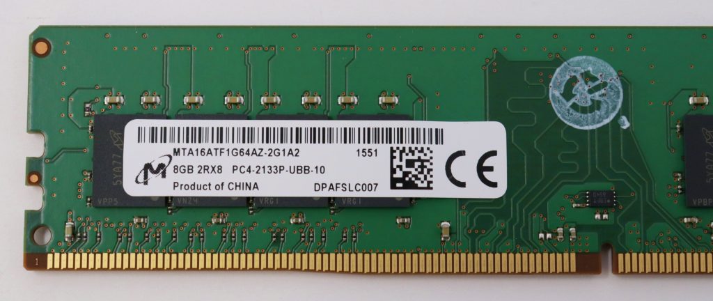 Micron 8GB PC4-2133P MTA16ATF1G64AZ-2G1A2 DDR4 Desktop Memory - Image 2
