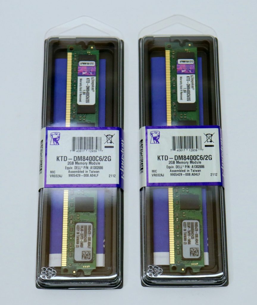 NEW Kingston 4GB(2x2GB) KTD-DM8400C6/2G DDR2 PC2-6400 Low Profile Memory