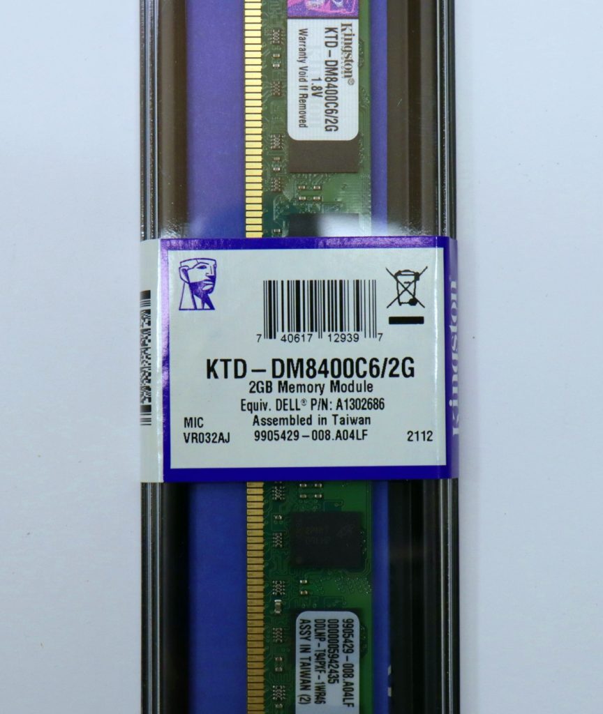 NEW Kingston 4GB(2x2GB) KTD-DM8400C6/2G DDR2 PC2-6400 Low Profile Memory - Image 2