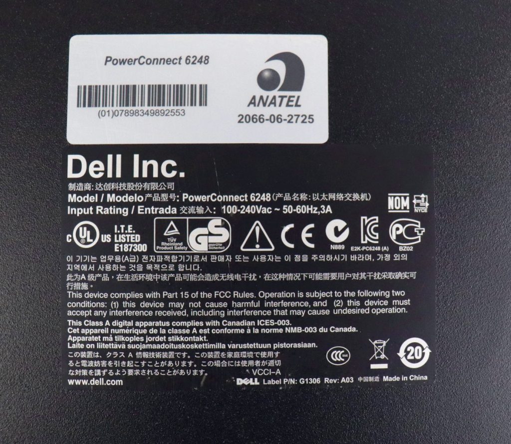 Dell PowerConnect 6248 48-Port RJ45 Gigabit Ethernet Network Switch - Image 8
