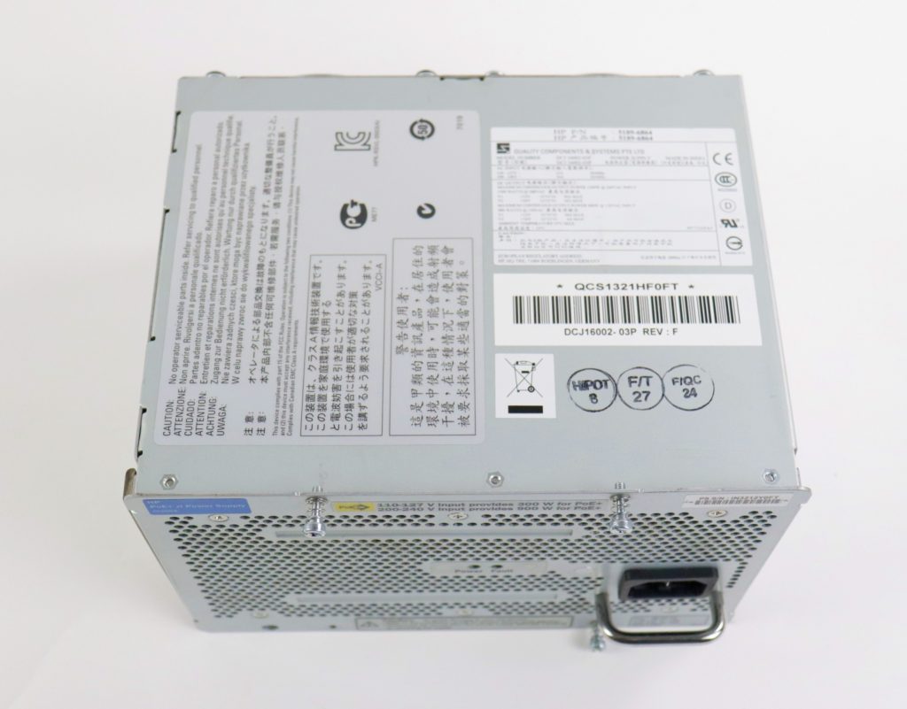 HP PoE+ zl 1500W Power Supply J9306A 5189-6864 - Image 2