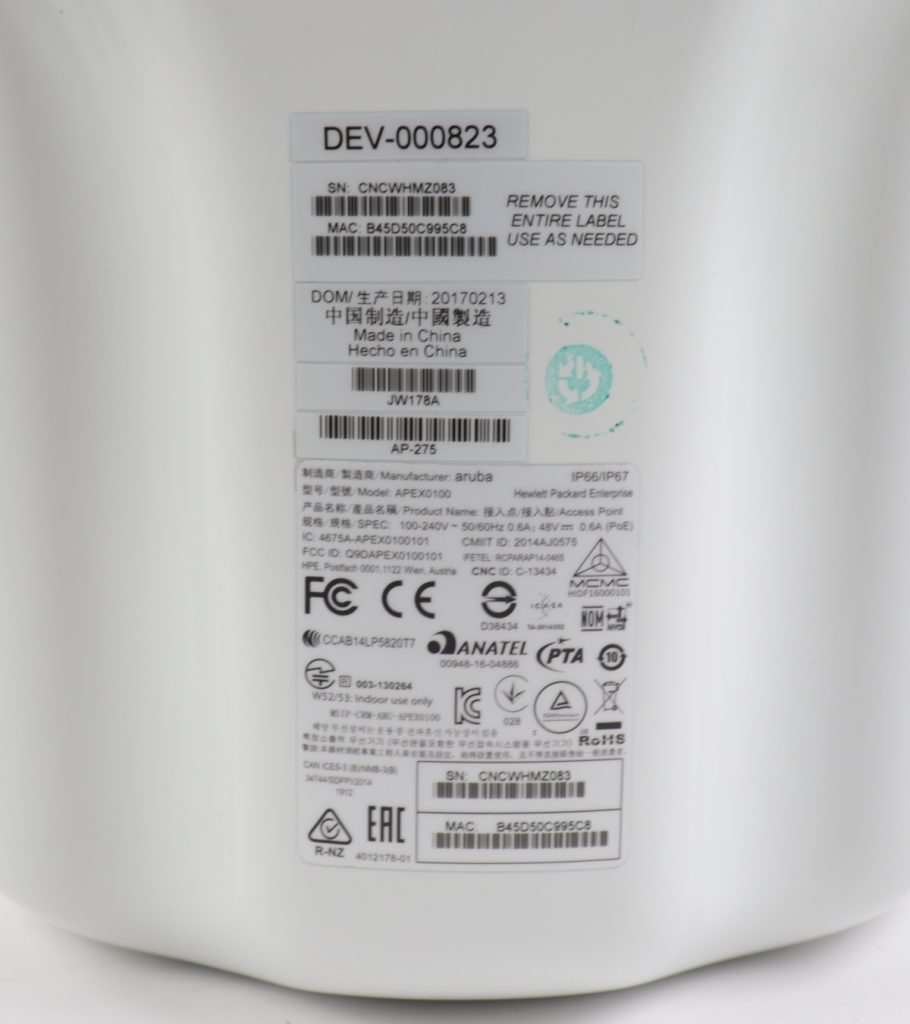 New Open Box Aruba APEX0100 AP-275 Outdoor AP Dual 3x3 802.11ac JW178A - Image 7