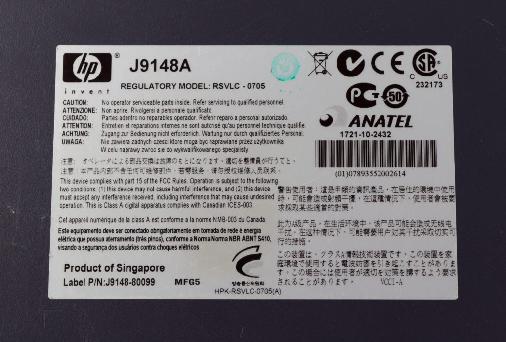 HP 2910al-48G-PoE+ J9148A PoE Gigabit Ethernet Network Switch - Image 10
