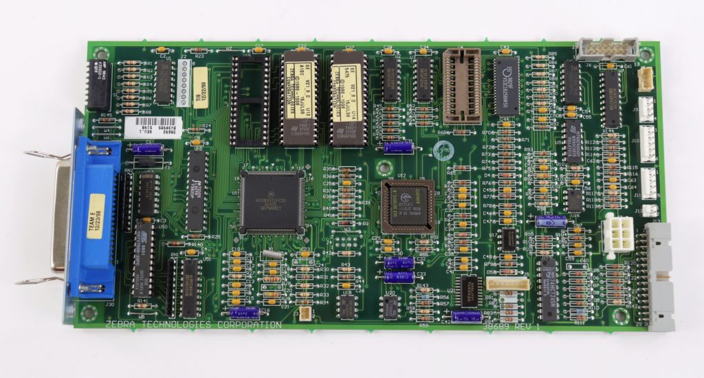 Zebra Label Printer 105SE Main Logic Board 38689 Rev. 1 Tested