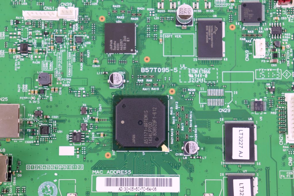 Brother MFC-L9550CDW Main Logic Formatter Board B57T095-5 LT3227 - Image 2