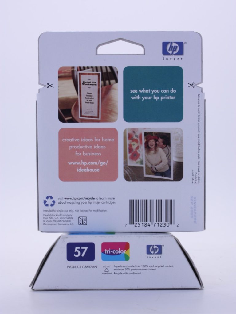 Pack 2 Genuine NEW HP 57 C6657AN TriColor Ink Cartridges 450 5150 100 7150 1110 - Image 2