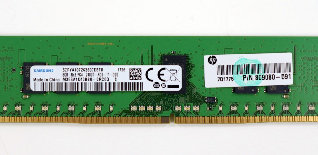 Samsung 32GB(4x8GB) PC4-2400T M393A1K43BB0-CRC ECC Server Memory - Image 2