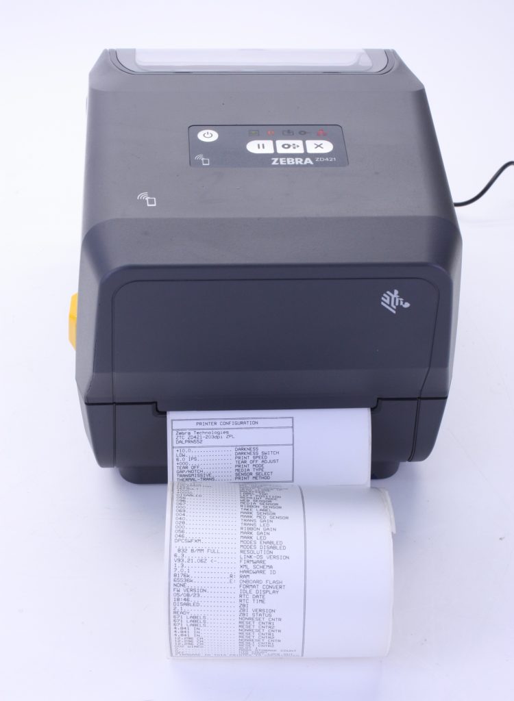 Zebra ZD421 Monochrome Thermal Label Printer Tested + Power Adapter - Image 7