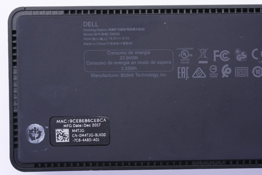 Dell Universal Docking Station D6000 USB-C HDMI DP w/ Power Adapter - Image 2