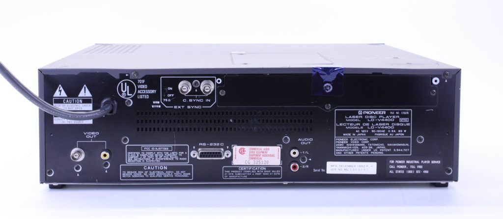 Vintage Pioneer LD-V4400 LaserDisc Player No Remote Tested - Image 4