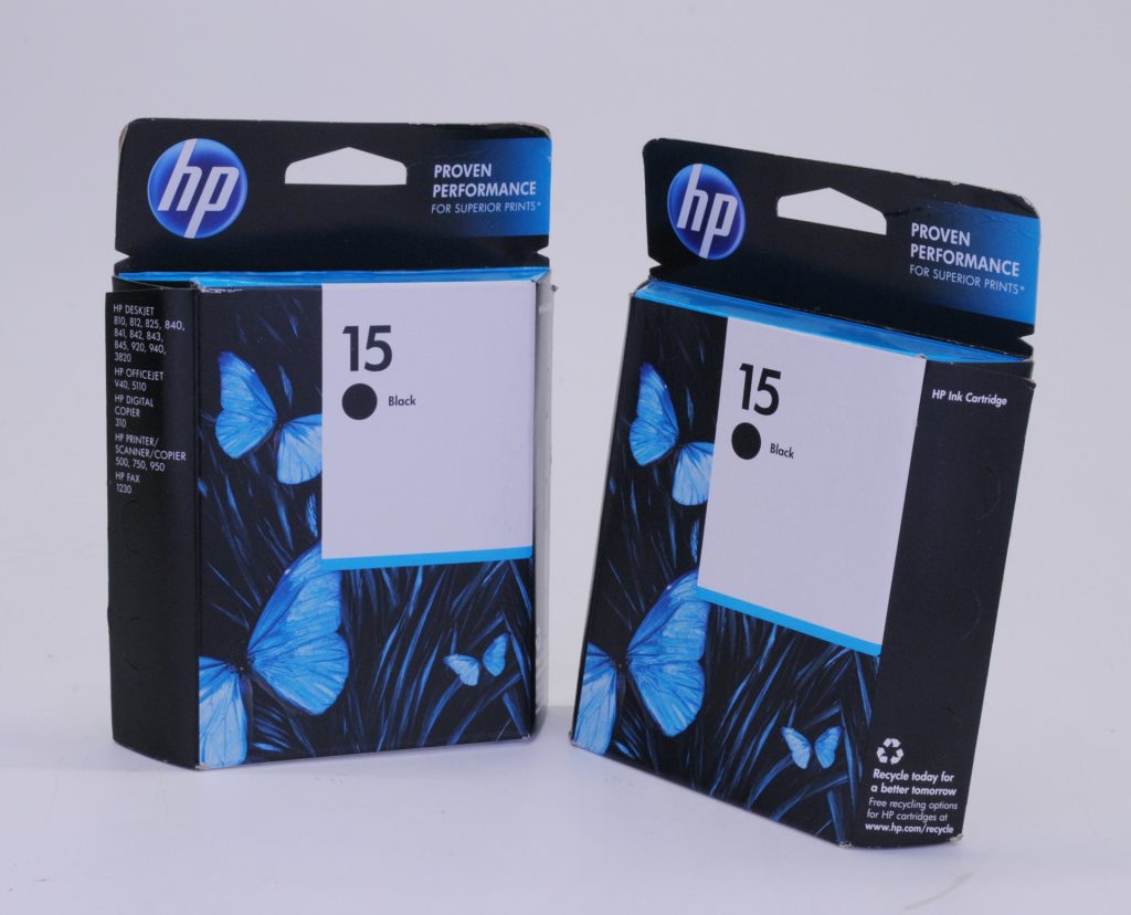 Pack of 2 Genuine HP 15 C6615DN Black Ink Cartridges for DeskJet 810 825 840 920