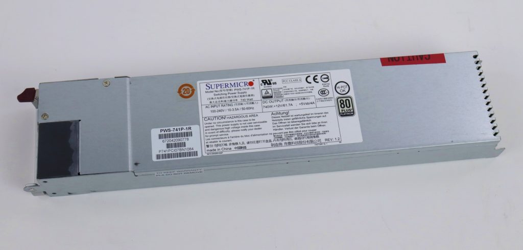 Supermicro PWS-741P-1R 80Plus Platinum 740W Switching Power Supply