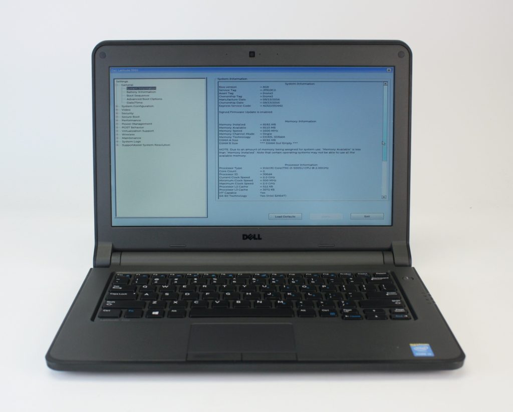 Dell Latitude 3350 Laptop 13.3" Intel Core i3-5005U 2.0GHz 8GB RAM