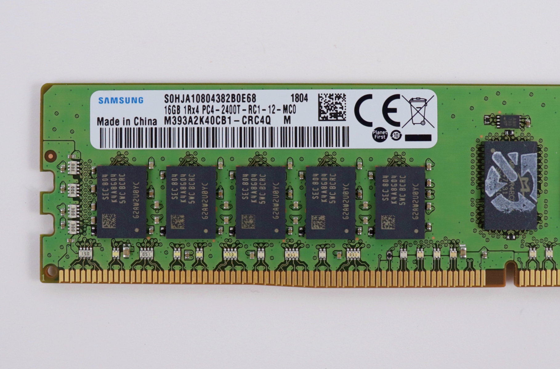 Samsung 64GB (4x16GB) DDR4 PC4-2400T ECC REG Server Memory 