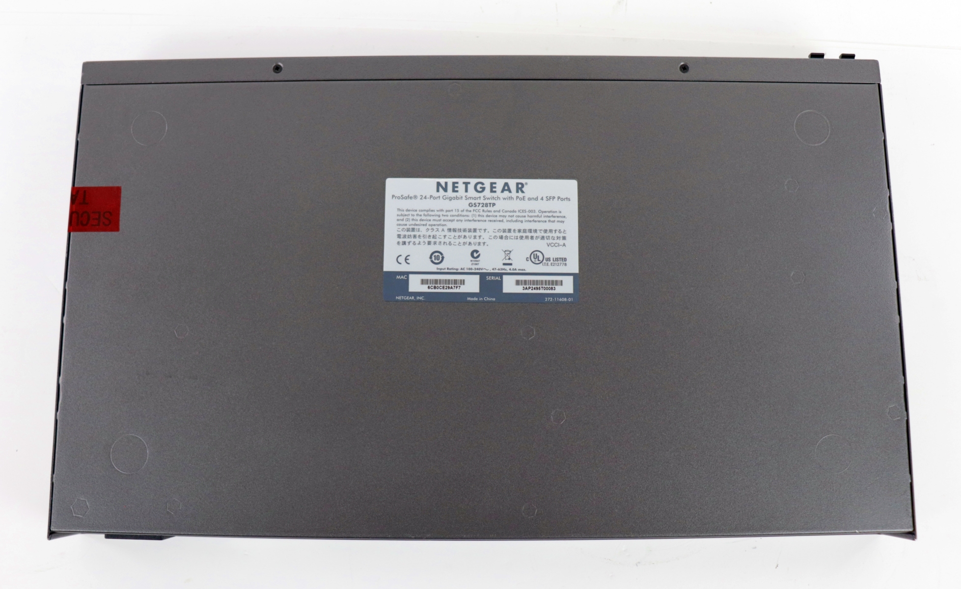 Switch Netgear GS728TP 24 Porte Gigabit PoE+ Con 4 Porte SFP, Smart Managed Pro