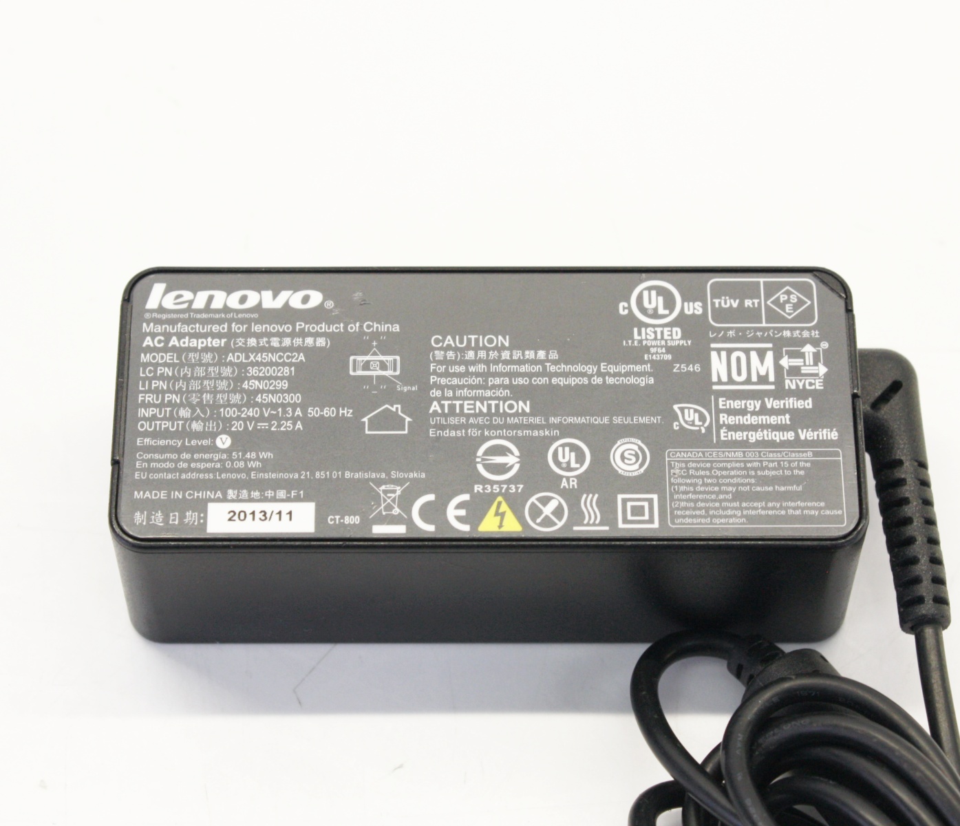 Lot of 10 OEM Lenovo AC Power Adapter 45W for laptop 20V 2.25A ADLX45NLC2A - Image 3