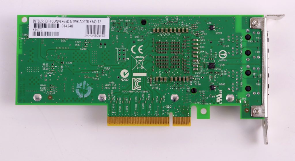 Intel X540-T2 Dual-Port Converged Network Adapter PCI-E Card 10GB Short Height - Image 3