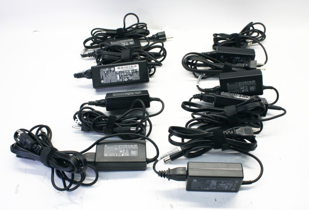 Lot of 35 Genuine HP AC Adapter 19.5V 3.33A 65W 7.4mm & Cords
