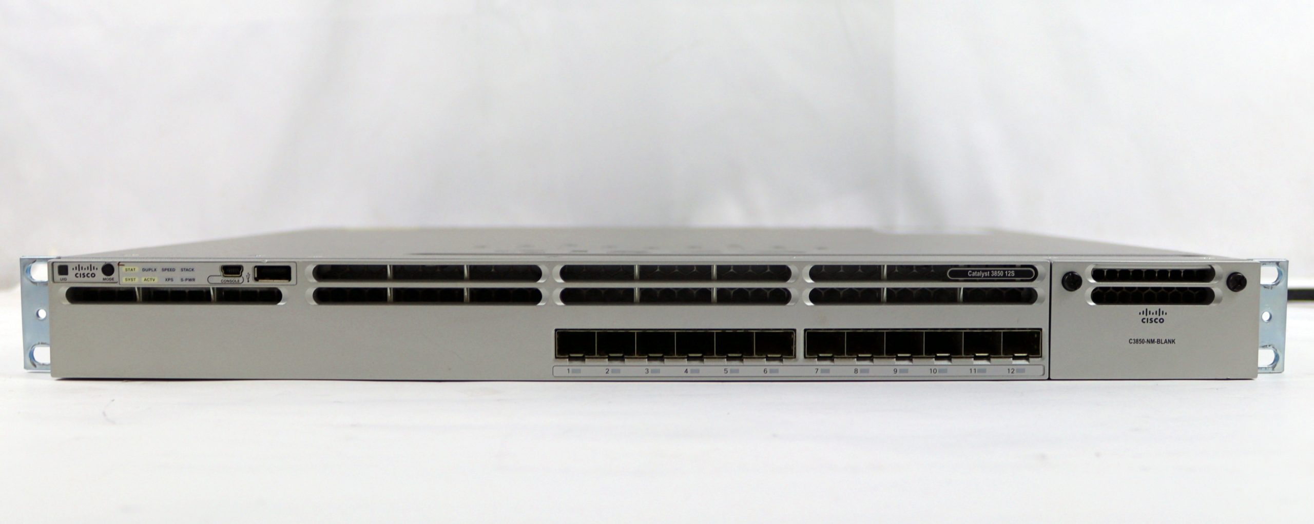 Cisco Catalyst WS-C3850-12S-S 12-Port SFP Gigabit Ethernet Switch