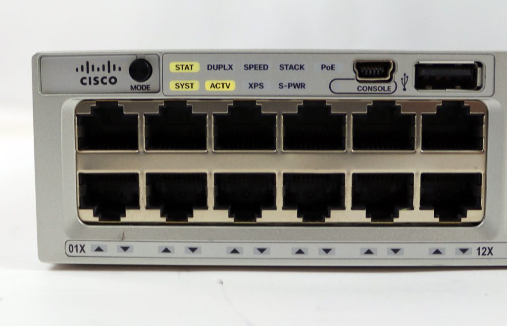 Cisco Catalyst 3850 48 PoE+ Gigabit Network Switch WS-C3850-48F-L w/ Dual Power Supplies - Image 2