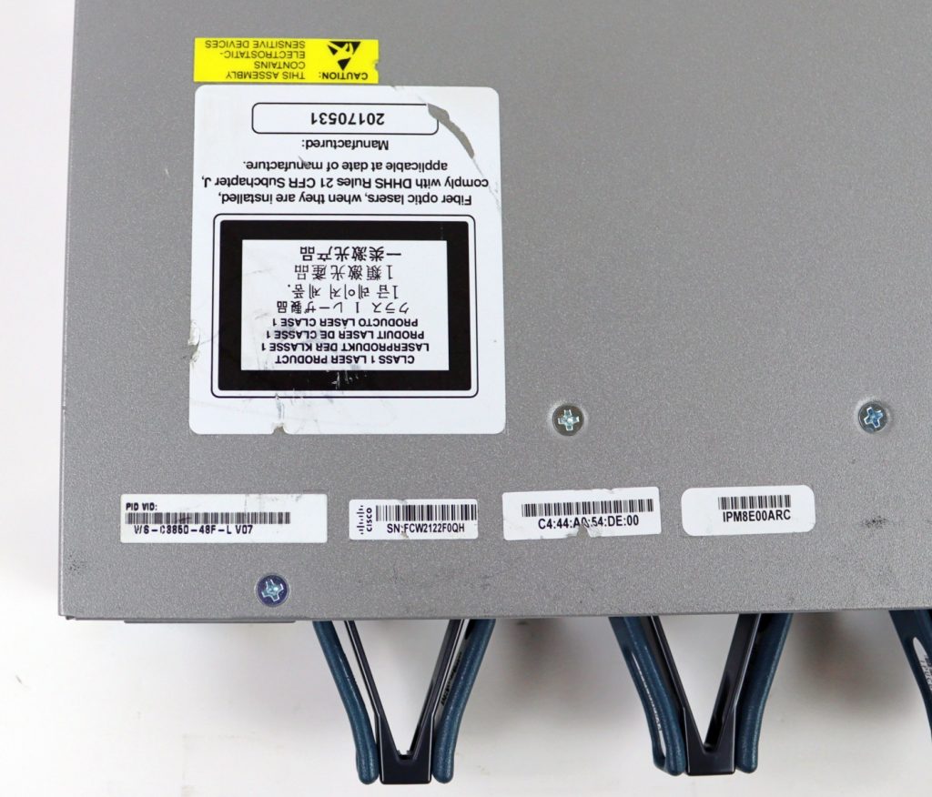 Cisco Catalyst 3850 48 PoE+ Gigabit Network Switch WS-C3850-48F-L w/ Dual Power Supplies - Image 6