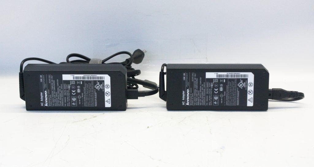 Lot of 2 Genuine Lenovo AC Adapter Round Tip 135W 20V 6.75A with Power Cables 45N0055