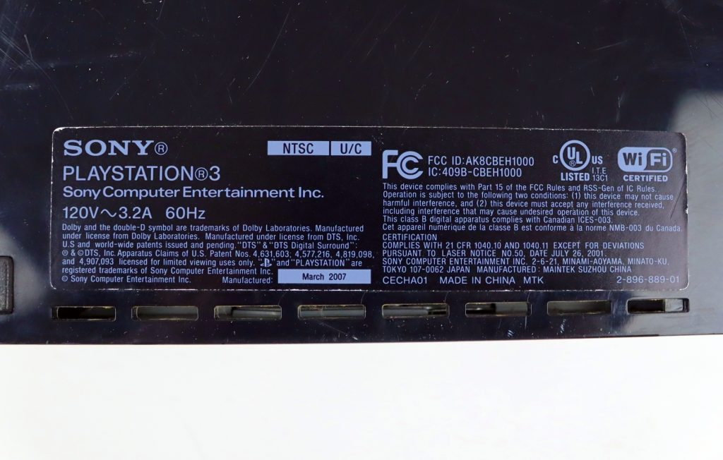 Sony PlayStation 3 PS3 Fat Backwards Compatible CECHA01 For Parts