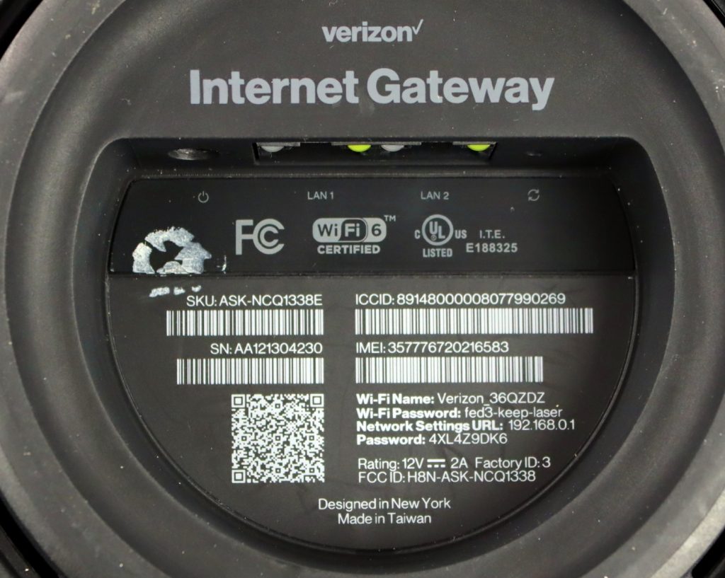 Verizon Internet Gateway ASK-NCQ1338 Black Cube - Image 4