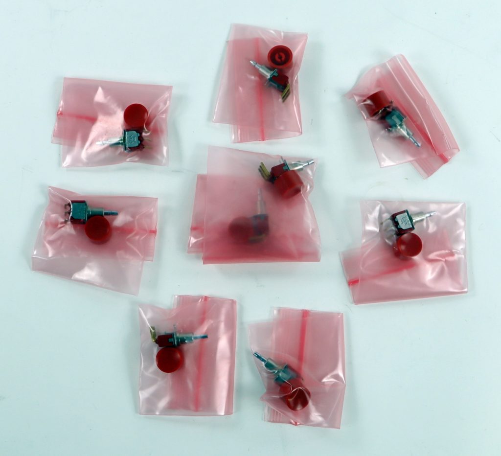Lot 9 New C&K 8168 SPDT Miniature Push Button Switch