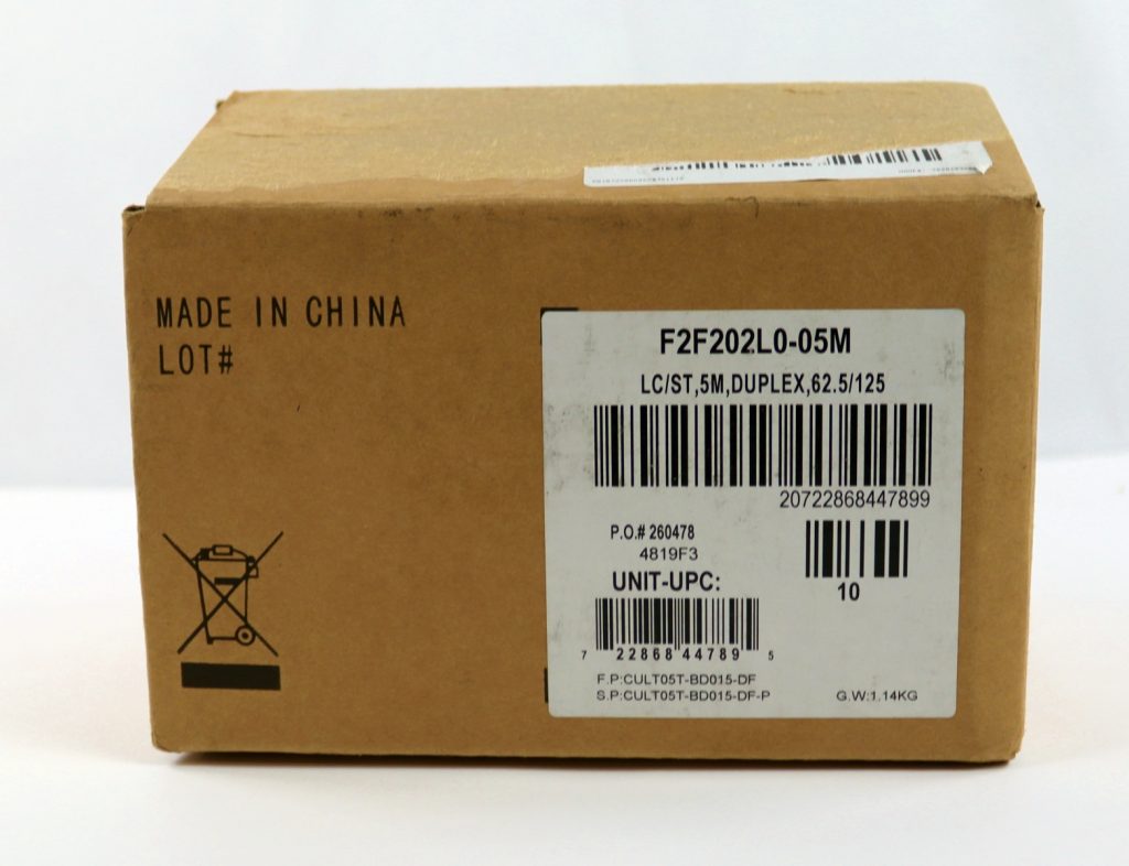 Lot 10 New Belkin F2F202L0-05M LC/ST Duplex MMF 5m Fiber Optic Cable - Image 2