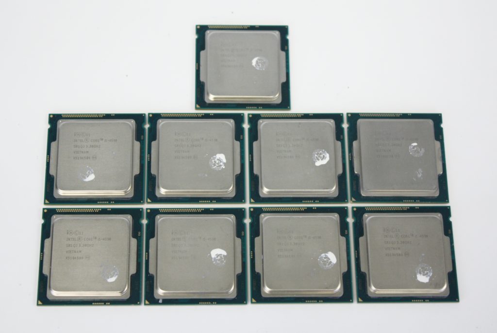 Lot of 9 Intel Core i5-4590 Quad-Core 3.30GHz LGA1150 6MB CPU Processor SR1QJ