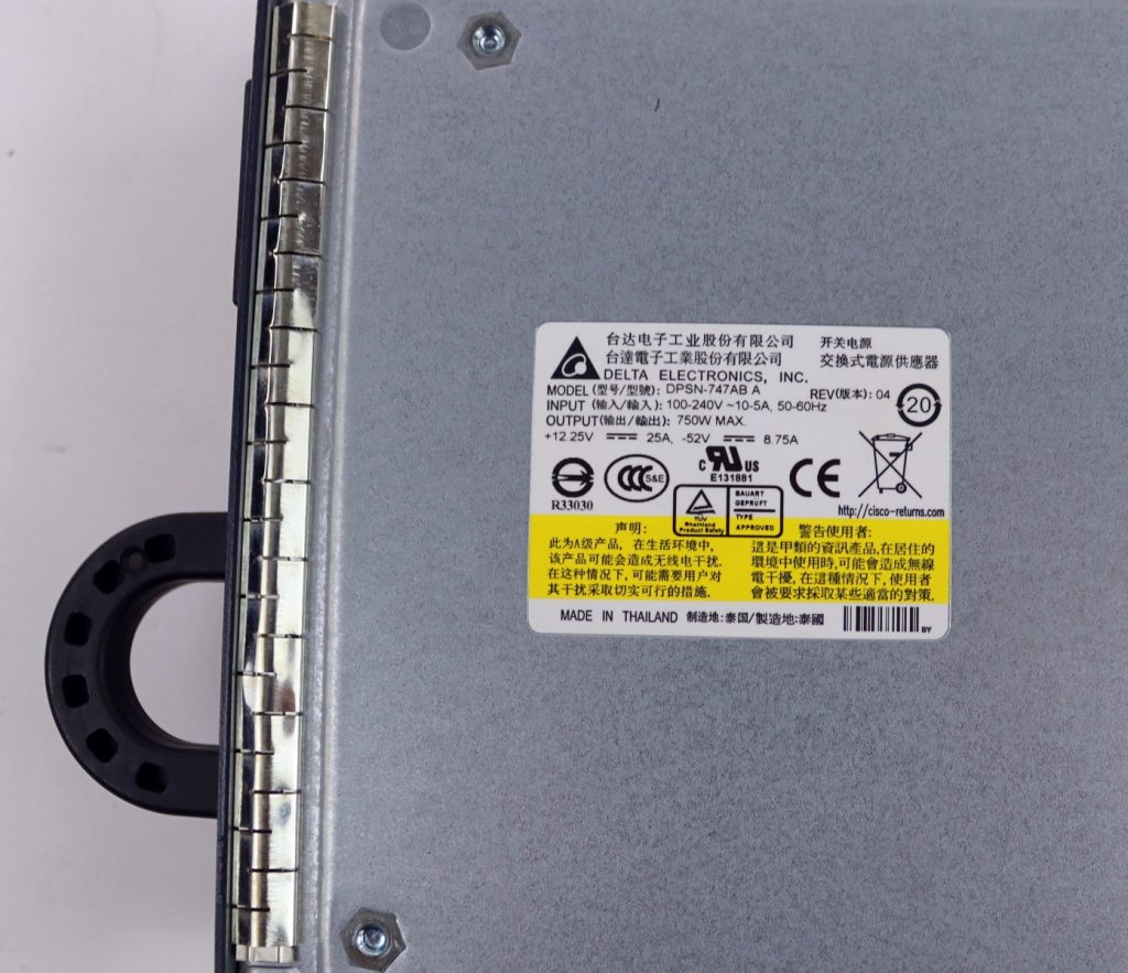 Cisco C3K-PWR-750WAC Hot Plug Power Supply 341-0179-01 - Image 5