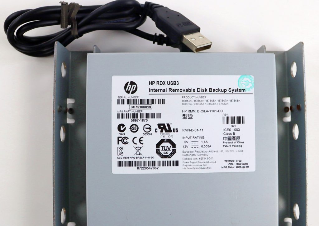 HP 5697-1870 RDX USB3 Internal Removable Disk Backup System - Image 4