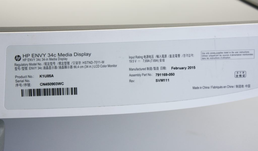 HP Envy 34c 34" Media Display HDMI WQHD 3440 x 1440 - Image 7