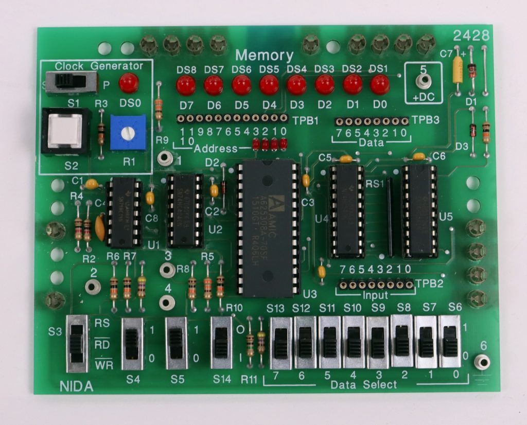 NIDA Memory 2428 PC130-2428 Experiment Card
