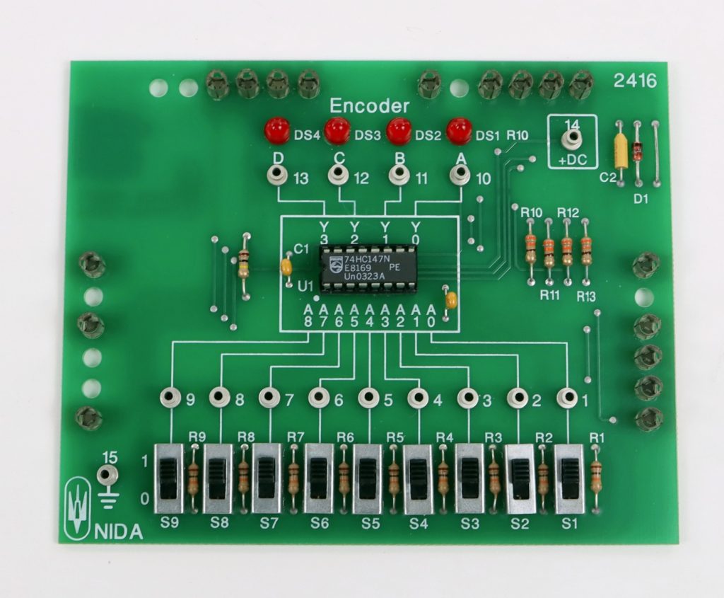 NIDA Encoder 2416 PC130-2416 Experiment Card