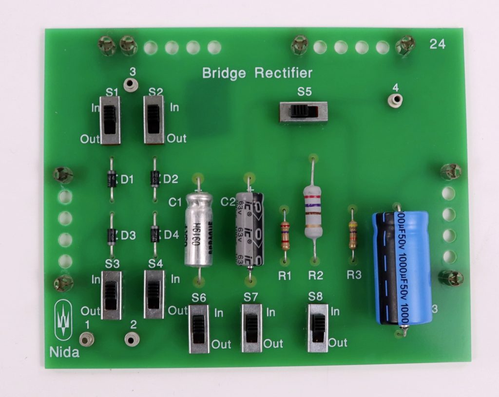 NIDA Bridge Rectifier 24 PC130-24 Experiment Card