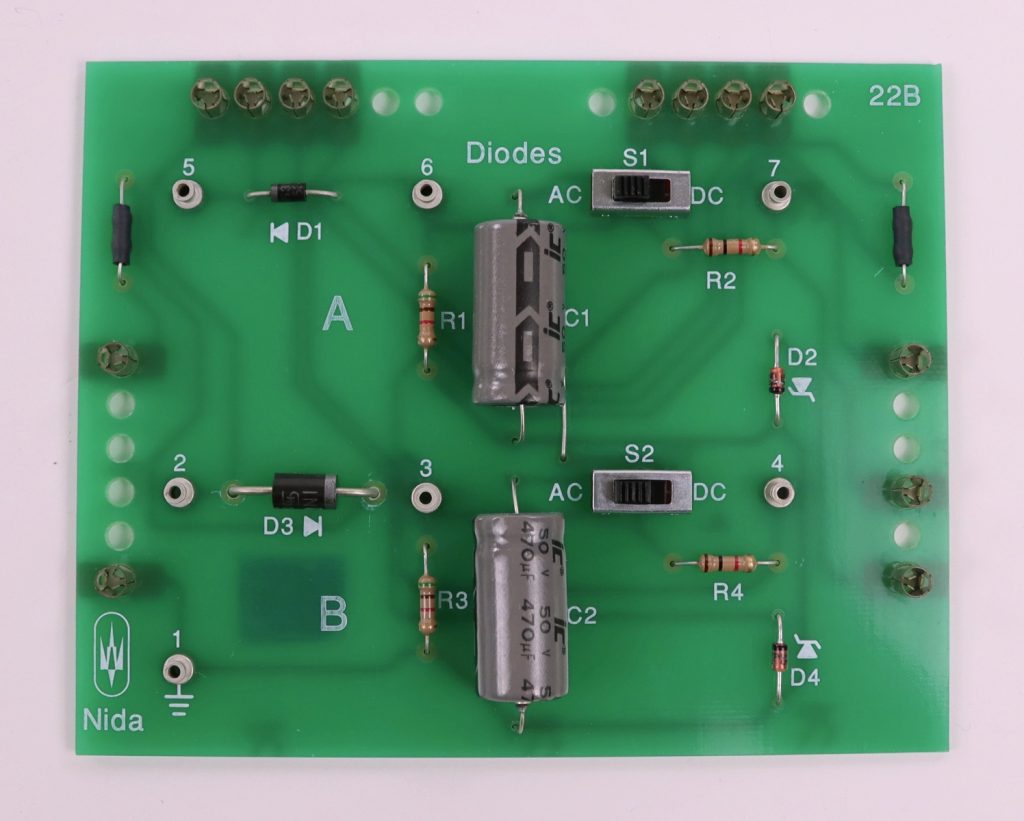 NIDA Diodes 22B PC130-22B Experiment Card